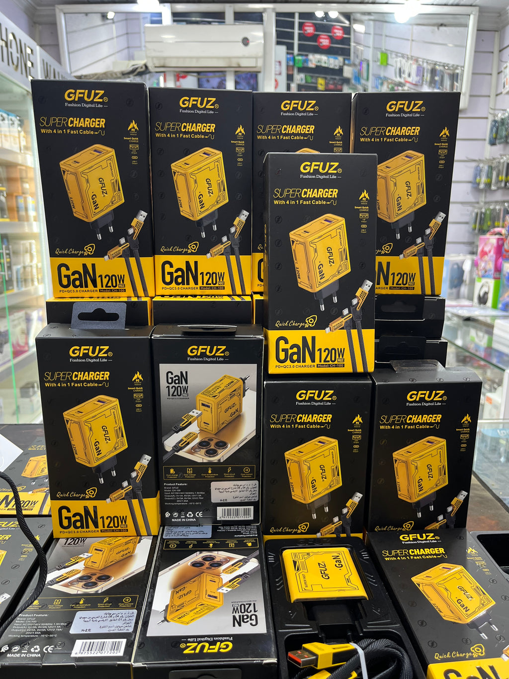 Chargeur GaN 120W – Charge rapide et sécurisée